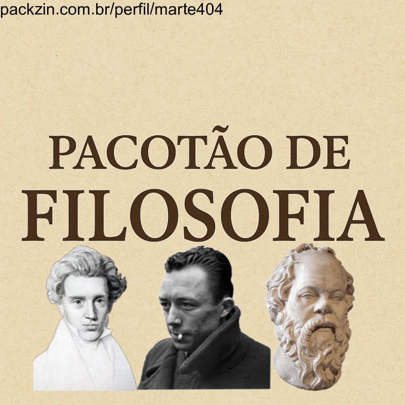 Imagem do pack Acervo de estudo de filosofia, PDFs e materiais de estudo