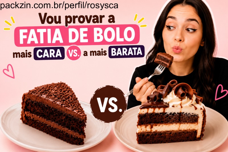 Imagem do serviço 🍰 Vou provar a fatia de bolo mais cara vs. a mais barata do delivery e te contar o que achei!