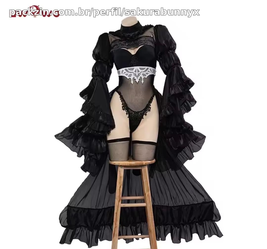 Imagem do pack ✨ Meta Cosplays – 2B Noiva (Preta & Branca) ✨