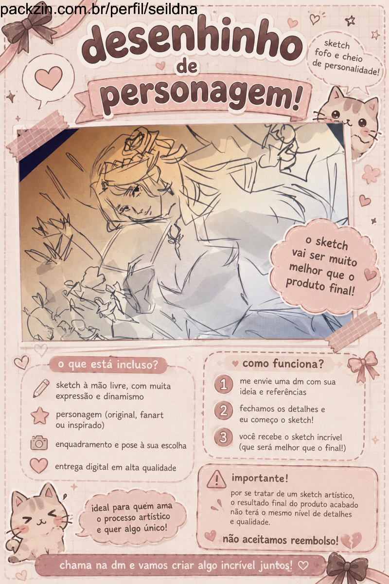 Imagem do serviço 🐇 Desenhinho de personagem!!