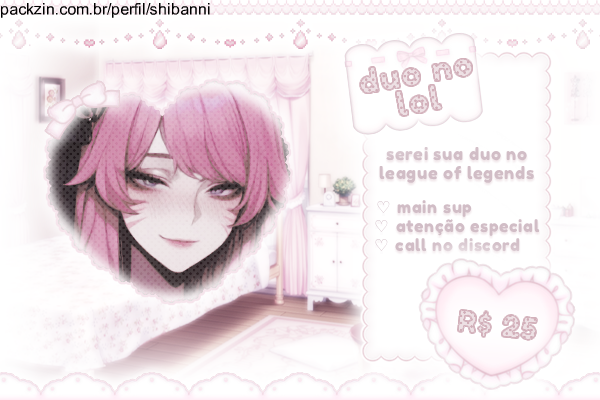 Imagem do serviço ꒰ ♡ ꒱ jogo lol com você por 1 hora