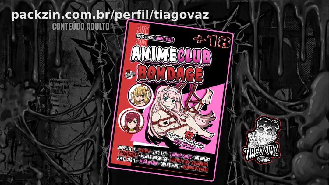 Imagem do pack Zine "AnimeClub Bondage" | (NSFW)
