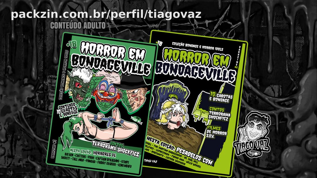 Imagem do pack Compre 1 Leve 2! Zines "Horror em Bondageville" #1 + #2 | (NSFW)