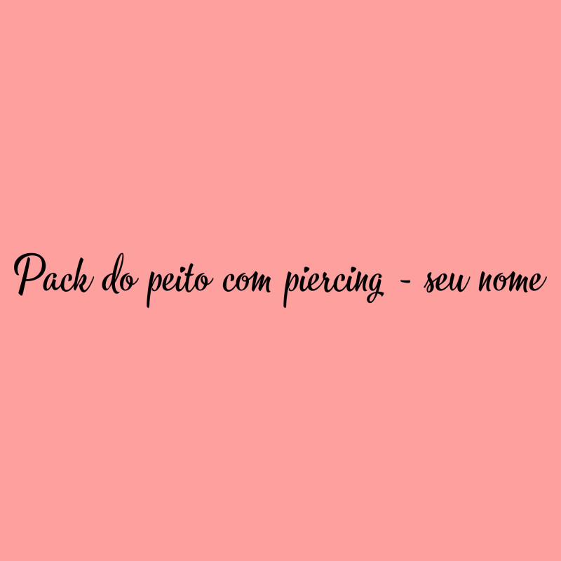 Imagem do pack Pack do peito com piercing