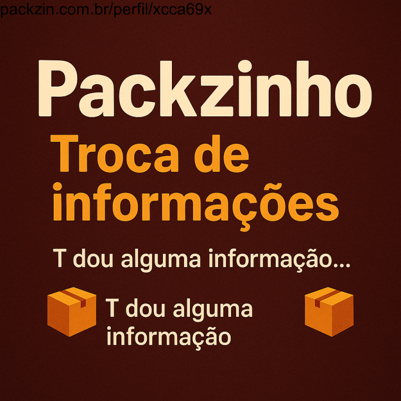 Imagem do pack 📦 Packzinho Troca de informações – T dou alguma informação 📦